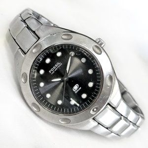 Fossil Blue Watch AM-3302 Silver Black 29mm